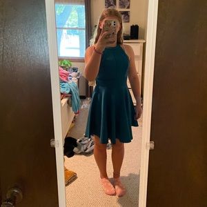 Teal, Fit and Flare, Altar’d state dress